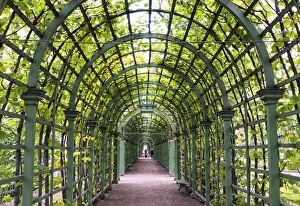 A wooden pergola of the Summer Garden (Letniy sad), Saint Petersburg, Russia A wooden pergola of the Summer Garden (Letniy sad), Saint Petersburg, Russia