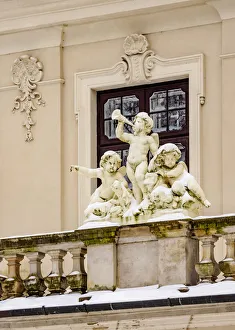Zamoyski Palace in Kozlowka, detailed view, Lublin Voivodeship, Poland Zamoyski Palace in Kozlowka, detailed view, Lublin Voivodeship, Poland