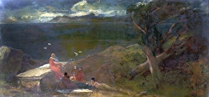 Oil On Canvas Masterpiece Prints: Circe (recto) - Edwin Ellis