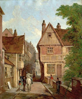 Old Houses, St. Peters Gate, Nottingham, 1842 Old Houses, St. Peters Gate, Nottingham, 1842