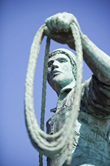 A statue of a young fisherman by local artist Tom Leaper in Newlyn is a memorial to A statue of a young fisherman by local artist Tom Leaper in Newlyn is a memorial to