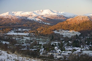 Sunrise over Wetherlam near Ambleside in the Lake District UK Sunrise over Wetherlam near Ambleside in the Lake District UK