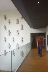 Ashmolean Museum Wall of Busts Print