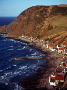 Village Prints: Crovie Village Print, Aberdeenshire Coastline