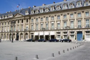 FRANCE Ile de France Paris Limousines at the Ritz Hotel Print