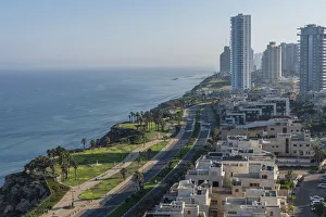The beechfront of Netanya on the Mediterranean Sea The beechfront of Netanya on the Mediterranean Sea