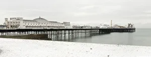 The Palace pier, Brighton in the depths of winter The Palace pier, Brighton in the depths of winter