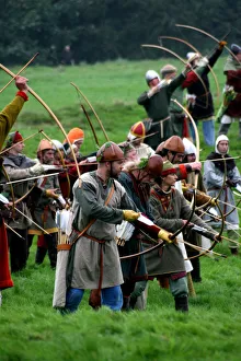 Saxon Archers at the reenactment of the 1066 Battle of Hastings Saxon Archers at the reenactment of the 1066 Battle of Hastings