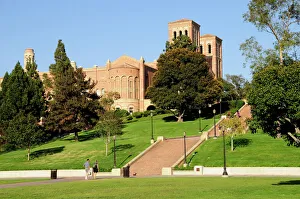 View of the quad with towers of Royce Hall UCLA Westwood View of the quad with towers of Royce Hall UCLA Westwood