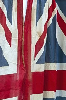 Union Jacks - Flags Collection: UK, England, London, The East End, Spitalfields Market, Battered Union Jack Flag