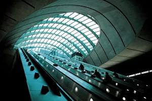 UK, London, Canary Wharf Underground Station, Jubilee Line UK, London, Canary Wharf Underground Station, Jubilee Line
