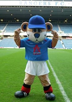 Images Dated 24th January 2004: Broxi Bear: The Exuberant Mascot of Rangers Football Club