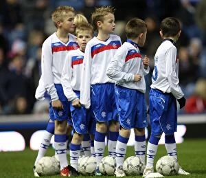 Images Dated 6th December 2008: Kids in Action: Rangers 7-1 Hamilton - Clydesdale Bank Premier League Match at Ibrox