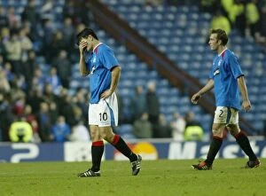 Ibrox Collection: Michael Mols Disappointed: Rangers Held to a Draw by Panathinaikos in 09/12/03 Champions League