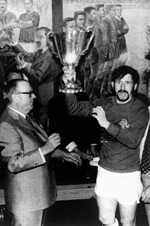 Images Dated 24th May 1972: Rangers FC: John Greig Celebrates European Cup Winners Cup Victory over Dynamo Moscow