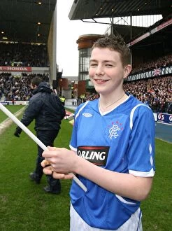 Images Dated 9th May 2009: Rangers Flag Bearers: Triumphant 1-0 Victory over Celtic at Ibrox
