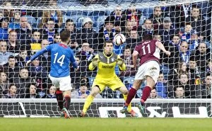 Images Dated 22nd February 2014: Rangers Scottish Cup Victory: Sean Higgins Scores the Decisive Goal vs Stenhousemuir at Ibrox
