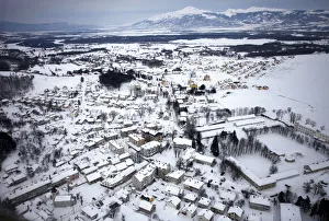 An aerial view of Nevesinje, which has gone without water An aerial view of Nevesinje, which has gone without water
