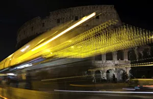 The Colosseum is pictured with its lights turned off to mark World Holocaust Remembrance The Colosseum is pictured with its lights turned off to mark World Holocaust Remembrance