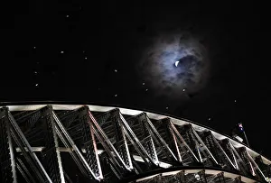 Earths shadow falls on the moon as it undergoes a total lunar eclipse above the Sydney Earths shadow falls on the moon as it undergoes a total lunar eclipse above the Sydney