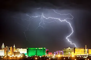 File photo showing lightning strike over Casinos along the Las Vegas strip File photo showing lightning strike over Casinos along the Las Vegas strip