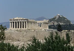 A GENERAL VIEW OF THE HILL OF THE ACROPOLIS AND THE HILL OF LYCABETTUS IN ATHENS A GENERAL VIEW OF THE HILL OF THE ACROPOLIS AND THE HILL OF LYCABETTUS IN ATHENS