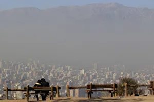 A general view of Santiago under a heavy layer of smog A general view of Santiago under a heavy layer of smog