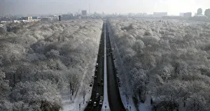 A general view shows the snow-covered Tiergarten park in Berlin A general view shows the snow-covered Tiergarten park in Berlin