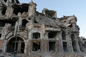 Historic building, that was destroyed during a three-year conflict, is seen in Benghazi Historic building, that was destroyed during a three-year conflict, is seen in Benghazi