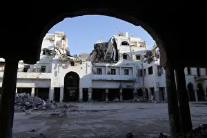 Historic building, that was ruined during a three-year conflict, is seen in Benghazi Historic building, that was ruined during a three-year conflict, is seen in Benghazi