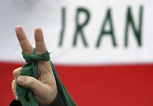 An Iranian citizen living in Hungary attends a demonstration in Budapest An Iranian citizen living in Hungary attends a demonstration in Budapest