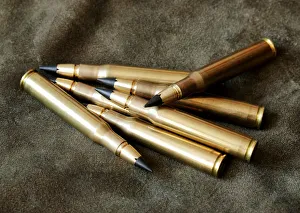 Lutz Moeller .30-06 hunting cartridges with MJG lead free bullets are seen in Vienna Lutz Moeller .30-06 hunting cartridges with MJG lead free bullets are seen in Vienna