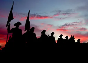 Members of the Australian Lighthorse Association watch over an Anzac Day dawn service at Members of the Australian Lighthorse Association watch over an Anzac Day dawn service at