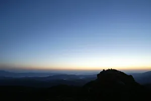 Members of an international religious movement called the White Brotherhood wait for the sunrise Members of an international religious movement called the White Brotherhood wait for the sunrise