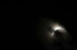 The moon blocks the sun seconds before a total solar eclipse at the remote Sibiloi The moon blocks the sun seconds before a total solar eclipse at the remote Sibiloi
