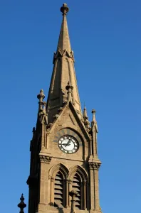 Time Prints: Print of a stopped clock on the Merewether Tower in Karachi