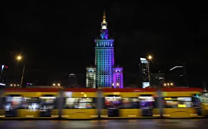 The Palace of Culture is pictured after Earth Hour in Warsaw The Palace of Culture is pictured after Earth Hour in Warsaw