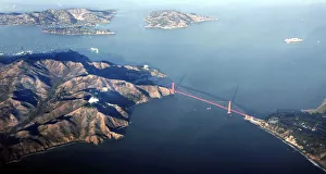 PHOTO TAKEN 04NOV05- San Franciscos Golden Gate Bridge is seen in this aerial photo PHOTO TAKEN 04NOV05- San Franciscos Golden Gate Bridge is seen in this aerial photo
