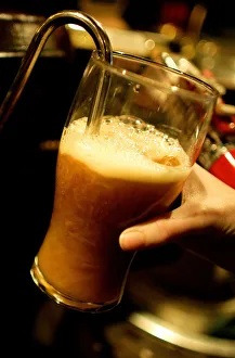 Pint is pulled at a pub in central London Pint is pulled at a pub in central London