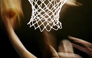 Players of France and Venezuela struggle for the ball under the basket during their Players of France and Venezuela struggle for the ball under the basket during their