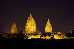 Prambanan temple is seen before Earth Hour outside Yogyakarta city, Central Java Prambanan temple is seen before Earth Hour outside Yogyakarta city, Central Java