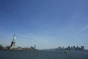 The Statue of Liberty stands in New York harbor The Statue of Liberty stands in New York harbor