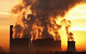 The sun rises behind Fiddlers Ferry coal fired power station near Liverpool The sun rises behind Fiddlers Ferry coal fired power station near Liverpool