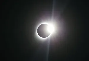 Chile Prints: Print of a solar eclipse observed at Coquimbo