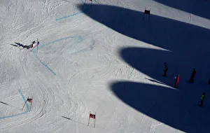 Switzerlands Janka clears a gate during the first run of the mens giant slalom World Switzerlands Janka clears a gate during the first run of the mens giant slalom World