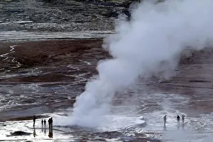 Tourists visit El Tatio geyser field in Chile Tourists visit El Tatio geyser field in Chile