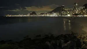 A view of Copacabana beach in Rio de Janeiro during Earth Hour A view of Copacabana beach in Rio de Janeiro during Earth Hour