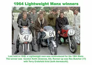 Exhibition Images Collection: 1964 Lightweight Manx winners