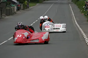 Brian Kelly & Andrew Scarffe (Molyneux) and Roger Stockton & Pete Alton (Shelbourne) 2003 Sidecar TT Brian Kelly & Andrew Scarffe (Molyneux) and Roger Stockton & Pete Alton (Shelbourne) 2003 Sidecar TT