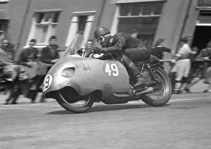 Dennis Christian on Bray Hill: 1957 Senior TT Dennis Christian on Bray Hill: 1957 Senior TT